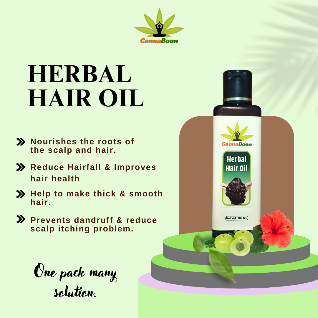CannaBoon Herbal hair Oil 100ml - Image 2