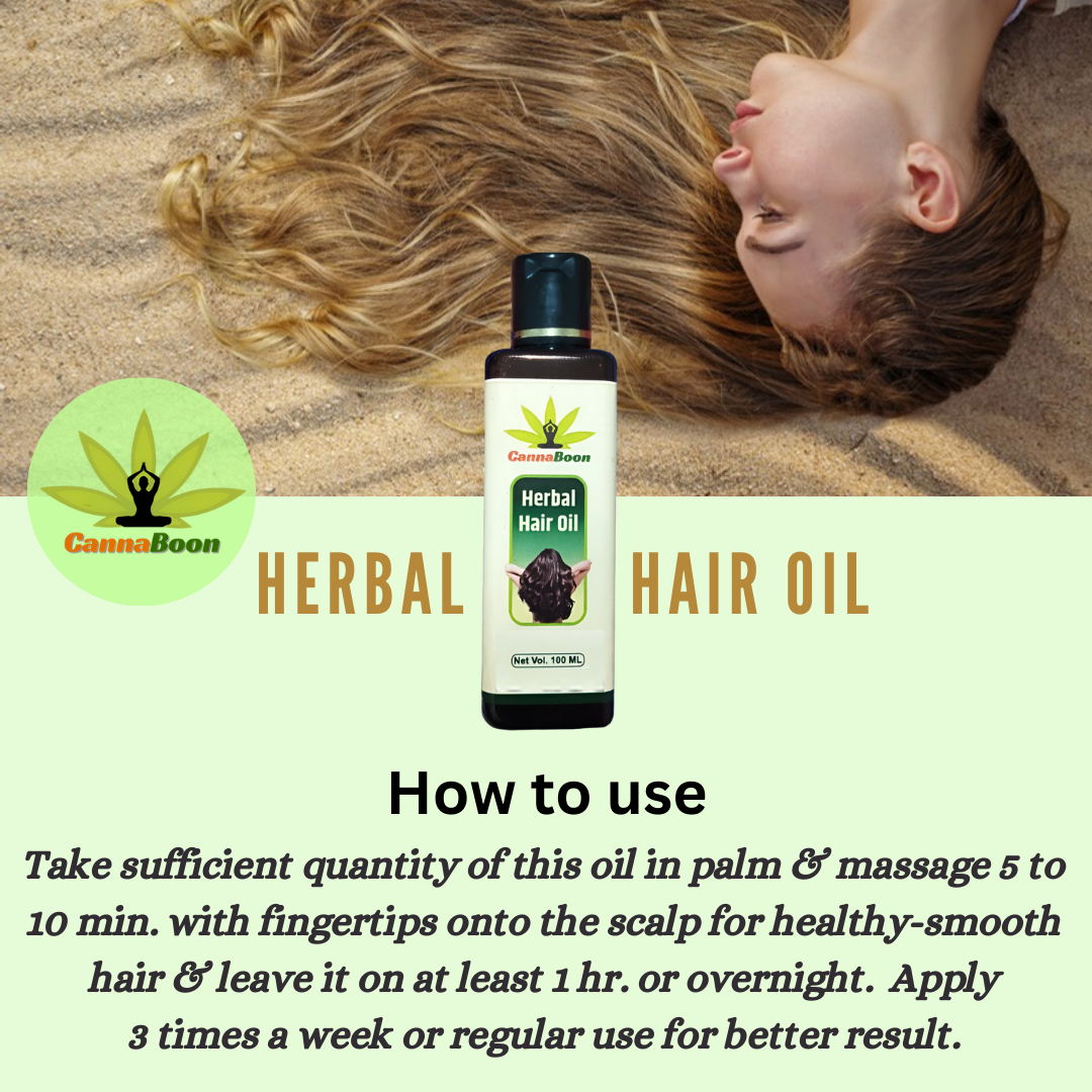 CannaBoon Herbal hair Oil 100ml - Image 5